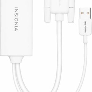 Insignia™ - VGA to HDMI Adapter - White