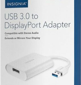 Insignia™ - USB 3.0 to DisplayPort Adapter - White