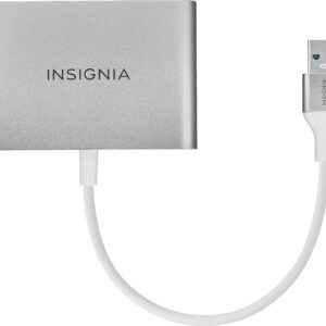 Insignia™ - USB to Dual HDMI Adapter - White