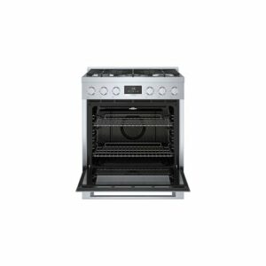 Bosch - 800 Series 3.9 cu. ft. Freestanding Dual Fuel Convection Range with 5 Dual Flame Ring Burners - Stainless Steel