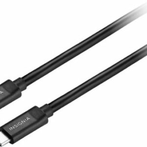 Insignia™ - 3.3’ USB-C to USB-C 3.2 Gen 2 Superspeed+ 10Gbps Cable - Black