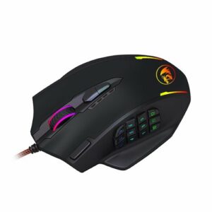 REDRAGON - M908 Impact Wired Laser Gaming Mouse with RGB Lighting - Black