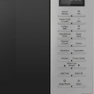 Panasonic - 1.2 Cu. Ft. 1200 Watt SN68KS Microwave with Inverter and Genius Sensor - Stainless Steel