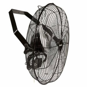 NewAir - 3000 CFM 18” High Velocity Wall Mounted Fan with Sealed Motor Housing and Ball Bearing Motor - Black