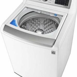 LG - 4.8 Cu. Ft. High-Efficiency Top Load Washer with 4-Way Agitator - White