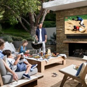 Samsung - The Terrace Series 55" Class QLED Outdoor Partial Sun 4K UHD Smart Tizen TV