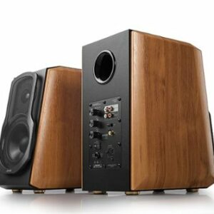 Edifier - S1000MKII Audiophile Active Bookshelf 2.0 Speakers, Computer Speakers - 120W Optical Input - Bluetooth 5.0 HD - Wood/Black