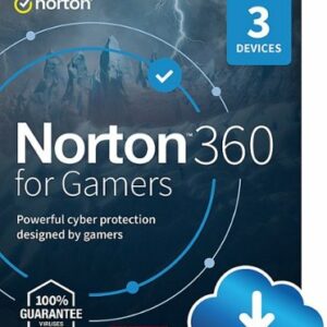 Norton - 360 for Gamers (3 Device) Antivirus Internet Security Software + Game Optimizer + VPN (1 Year Subscription) - Android, Apple iOS, Mac OS, Windows [Digital]