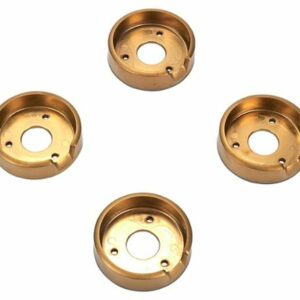 JennAir - Set of 4 Control Knob Bezels for Range Oven - Brass