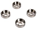 JennAir - Set of 4 Control Knob Bezels for Range Surface/Grille - Silver