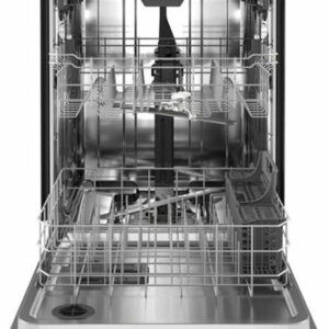 Whirlpool - 24" Top Control Built-In Dishwasher with Stainless Steel Tub, Large Capacity, 3rd Rack, 47 dBA - Black Stainless Steel