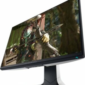 Alienware - Geek Squad Certified Refurbished 24.5" IPS LED FHD FreeSync and G-SYNC Compatible Monitor - Lunar Light