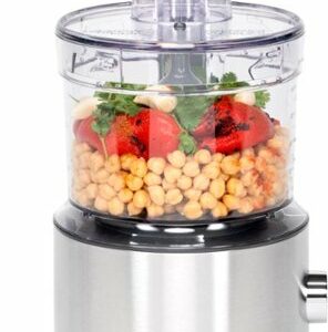 GE - 12-Cup Food Processor with Accessories - Stainless Steel