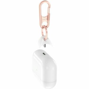 Jura - Carabiner with Anchor for Apple AirPods, AirPods Pro, and AirPods 2nd and 3rd Generation (Lighting Charging Case) - Rose gold