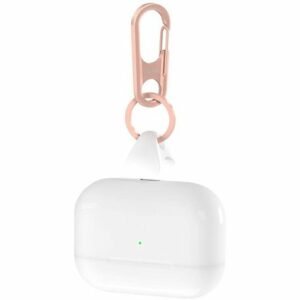 Jura - Carabiner with Anchor for Apple AirPods, AirPods Pro, and AirPods 2nd and 3rd Generation (Lighting Charging Case) - Rose gold