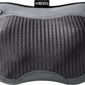 HoMedics - Cordless Shiatsu Massage Pillow with Soothing Heat - Grey