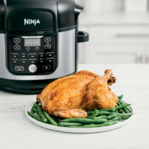 Ninja - Foodi 11-in-1 6.5-qt Pro Pressure Cooker + Air Fryer with Stainless finish, FD302 - Stainless Steel