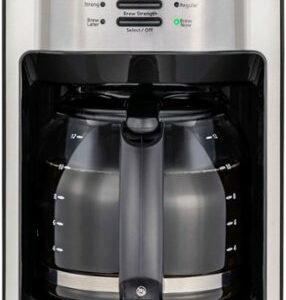 Mr. Coffee - 12-Cup Coffee Maker with Rapid Brew System - Stainless Steel