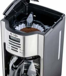 Mr. Coffee - 12-Cup Coffee Maker with Rapid Brew System - Stainless Steel