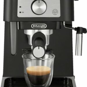 De'Longhi - Stilosa 15 Bar Pump Espresso Machine - Black and Stainless