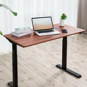 Insignia™ - Adjustable Standing Desk with Electronic Control - 47.2" - Mahogany