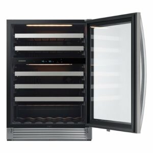 Samsung - 51-Bottle Capacity Wine Cooler - Stainless Steel