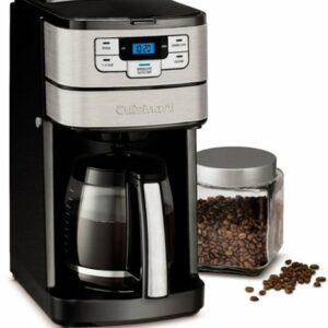 Cuisinart - Automatic Grind and Brew 12 Cup Coffeemaker - Black/Stainless Steel