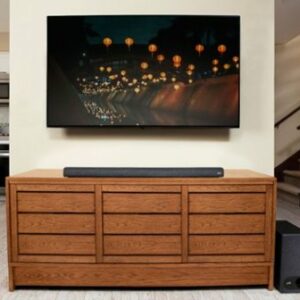 Polk Audio - 2.1-Channel Signa S3 Ultra-Slim Soundbar with Wireless Subwoofer and Dolby Digital - Black