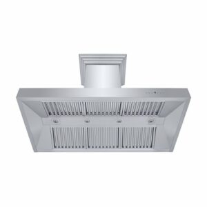 ZLINE - 42 in. Professional Wall Mount Range Hood in Stainless Steel with Crown Molding (667CRN-42) - Silver