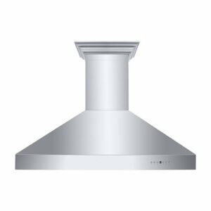 ZLINE - 42 in. Professional Wall Mount Range Hood in Stainless Steel with Crown Molding (667CRN-42) - Silver