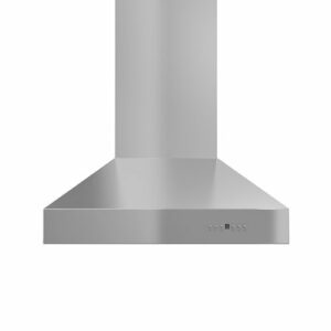 ZLINE - 36 in. Professional Wall Mount Range Hood in Stainless Steel with Crown Molding (667CRN-36) - Silver