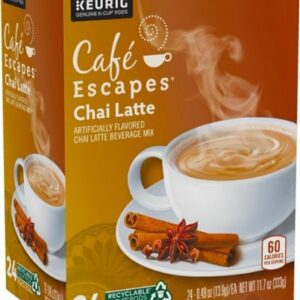 Café Escapes - Chai Latte Keurig Single-Serve K-Cup Pods, 24 Count