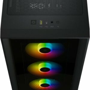 CORSAIR - iCUE 4000X ATX RGB Tempered Glass Mid-Tower - Black