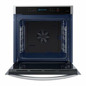 Samsung - 24" 3.1 cu. ft. Single Electric Wall Oven with Convection and Wi-Fi - Stainless Steel