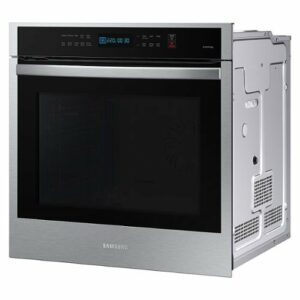 Samsung - 24" 3.1 cu. ft. Single Electric Wall Oven with Convection and Wi-Fi - Stainless Steel