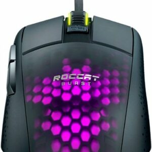 ROCCAT - Burst Pro Lightweight Wired Optical Gaming Mouse with 16K DPI Owl-Eye Sensor and Titan Wheel - Black