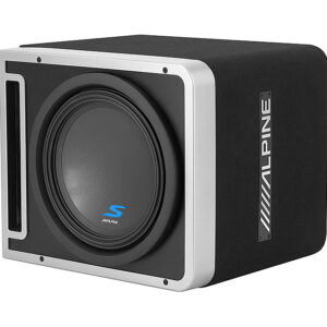 Alpine - Halo S-Series 12" Single 2 Ohm Preloaded Subwoofer Enclosure - Black