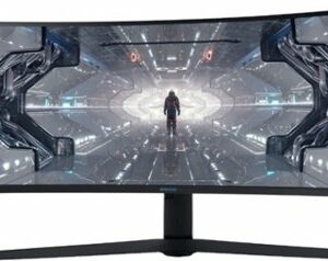 Samsung - Odyssey 49” 1000R Curved Dual QHD 240Hz 1ms FreeSync & G-Sync Gaming Monitor - Black