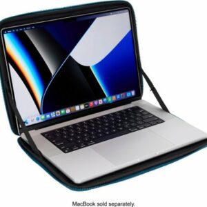 Thule - Gauntlet Laptop Sleeve Laptop Case for 16” Apple MacBook Pro, 15” Apple MacBook Pro, PCs Laptops & Chromebooks up to 14” - Blue