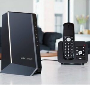 NETGEAR - Nighthawk 32 x 8 DOCSIS 3.1 Voice Cable Modem - Black