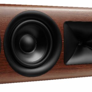 JBL - HDI4500 Quadruple 5.25" 2-1/2 way Center Channel Loudspeaker with 1" compression tweeter - Walnut Wood Finish