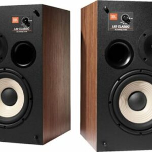 JBL - L82Classic 8-inch 2-way Bookshelf Loudpeakers, Pair - Orange Grille