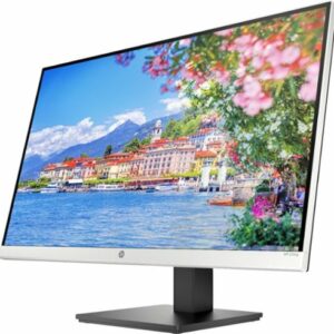 HP - 27" IPS LED QHD Monitor with Adjustable Height (HDMI, VGA) - Silver & Black