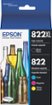 Epson - T822XL/T822 4-Pack High-Yield Standard Capacity Ink Cartridges