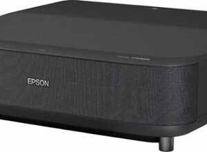 Epson - EpiqVision Ultra LS300 Smart Streaming Laser Short Throw Projector, 3600 lumens, HDR, Android TV, Sports - Black