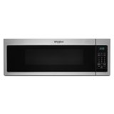 Whirlpool - 1.1 Cu. Ft. Low Profile Over-the-Range Microwave Hood with 2-Speed Vent - Stainless Steel