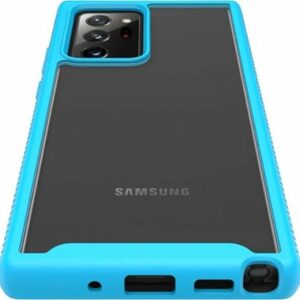 SaharaCase - GRIP Series Carrying Case for Samsung Galaxy Note20 Ultra 5G - Aqua/Clear