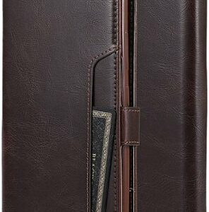 SaharaCase - Folio Wallet Case for Samsung Galaxy Note20 5G - Brown