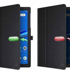 SaharaCase - Folio Case for Lenovo Smart Tab M10 FHD Plus (2nd Gen) - Black