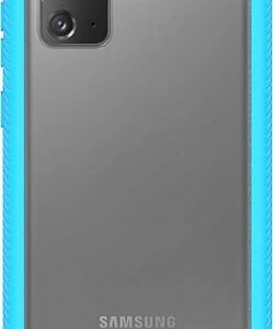 SaharaCase - GRIP Series Carrying Case for Samsung Galaxy Note20 5G - Aqua/Clear